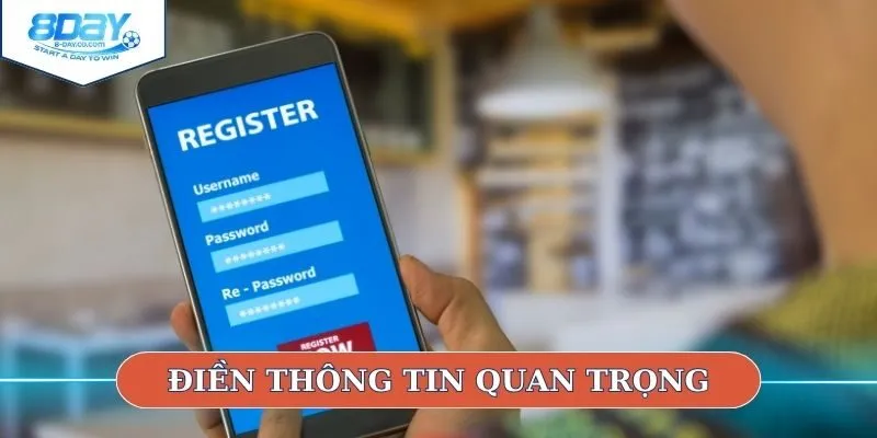 Điền thông tin quan trọng